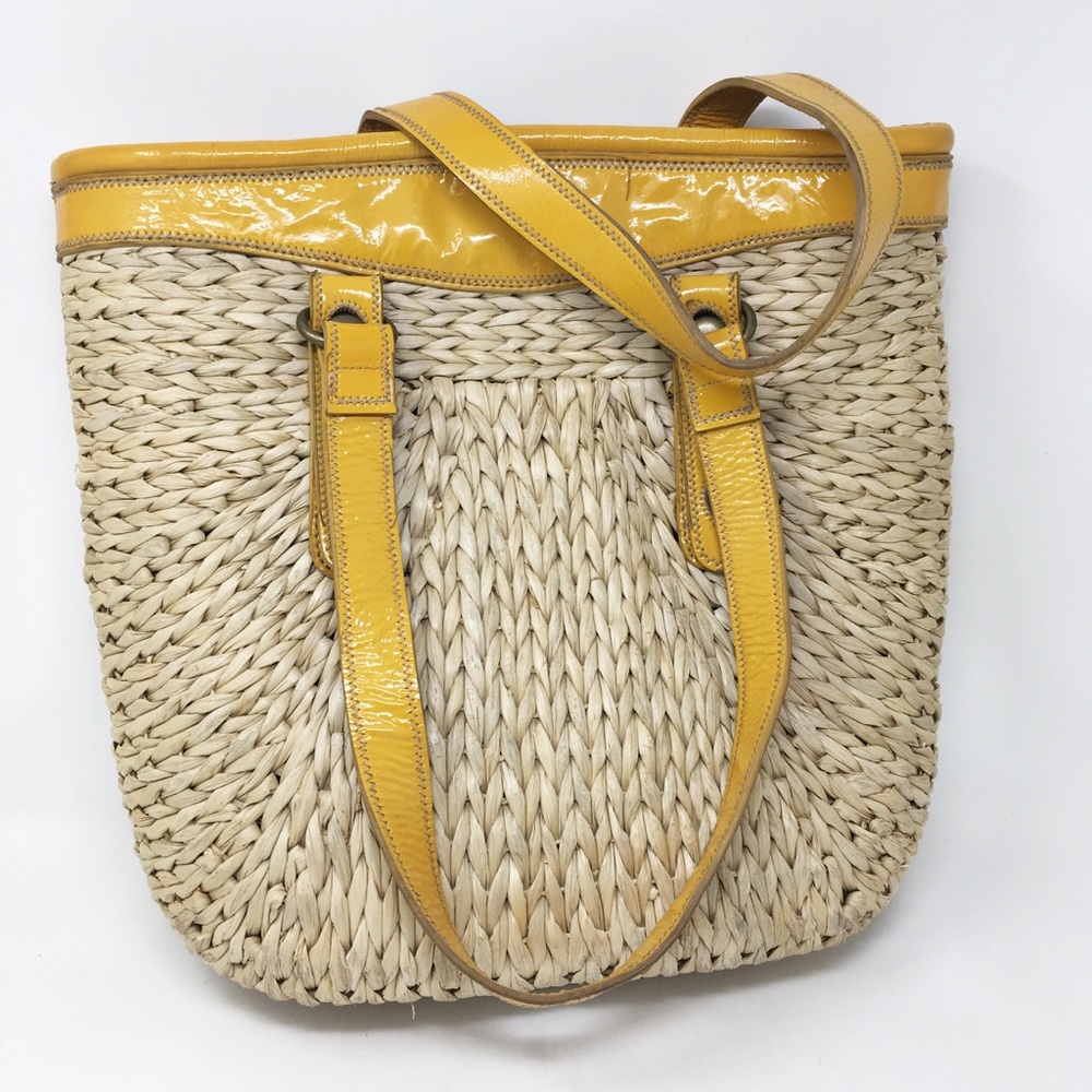 Lucky Brand Woven Yellow Handbag